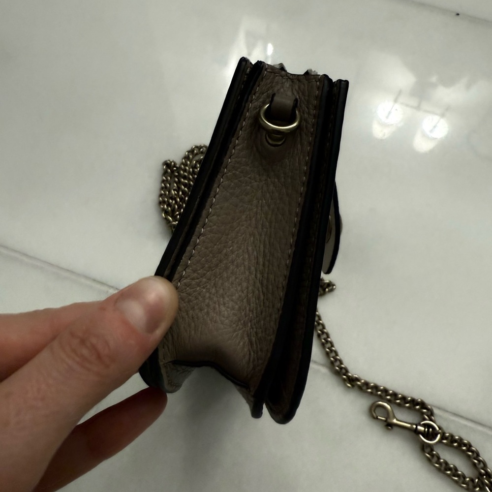 Coach Elegant Cream, Black, Brown Leather Crossbody Purse or Clutch - Picture 7 of 11